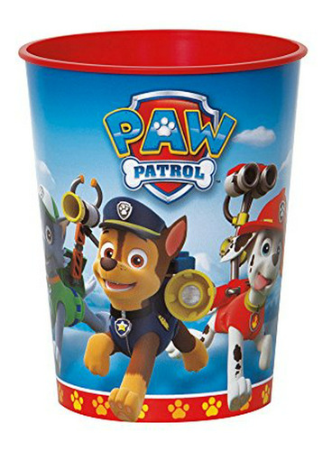 Vaso De Plástico Paw Patrol De 16 Oz