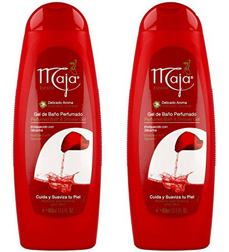 Gel De Baño Perfumado Maja 13.5 Oz - Pack De 2