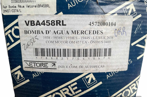 Juego Reparación Bomba Agua 1938/1944/o500 Mercedes Benz