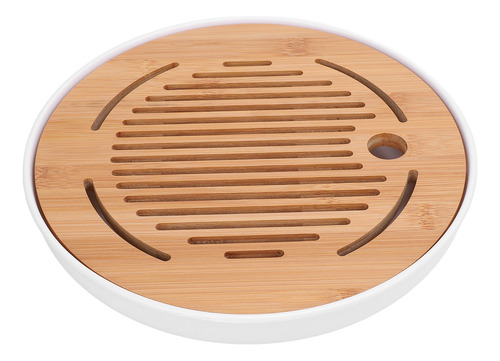 Bandeja De Té Chino De Kung-fu De 10 Pulgadas, Forma Redonda