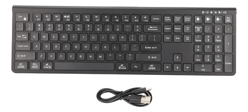 Teclado Recargable, Inalámbrico, Multidispositivo, Recargabl