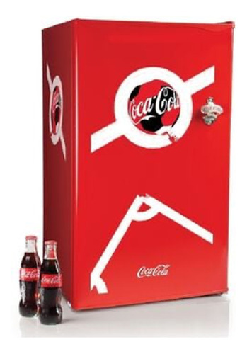 Frigobar Coca Cola Futbol Con Destapador 3.2p