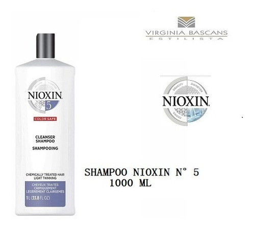 Shampoo Nioxin N° 5 1000 Ml De Tratamiento De La Caida