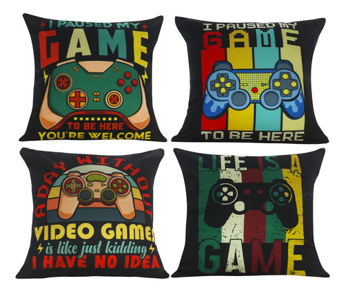 Funda Almohada Para Juego Video 18 X 18  Patron Controlador