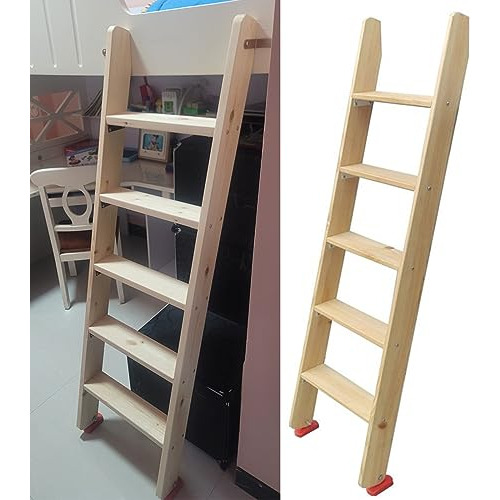 Escalera Para Litera De Madera, Antideslizante, 150 Kg-3