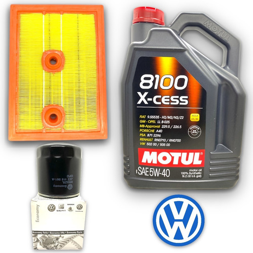 Kit 5l Aceite Motul 8100 + Filtros Golf 1.4 Tsi 2015 A 2023