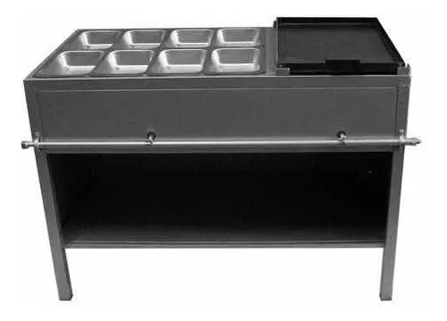 comprar Mueble Para Tacos Baño Maria 8 Insertos Plancha Todo Incluid