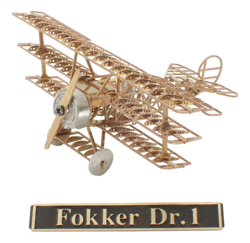 Fokker Dr 1 Gold Edition By Aerobase  Exclusivo Metal Japon