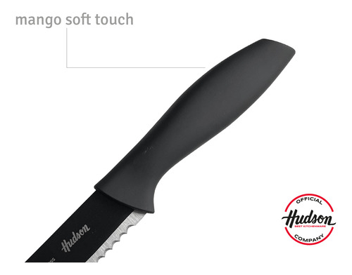 Cuchillo Para Cortar Pan Línea Basic 8 + Tabla De Madera