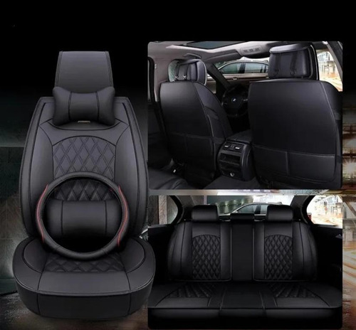 Protectores De Asiento De Lujo Negro Toyota Yaris Sport