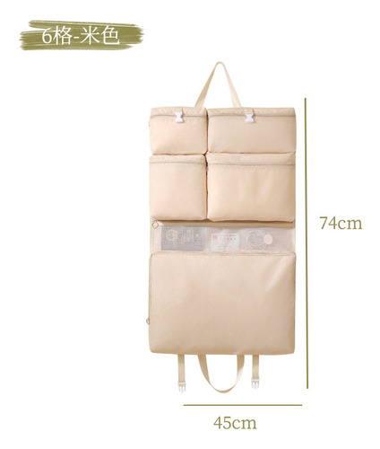 Bolsa De Viaje Con 6 Compartimentos, Color Beige (viajes De