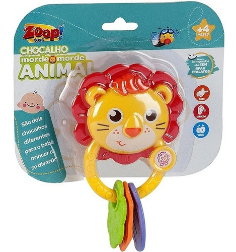 Chocalho Morde Morde Animal Zoop Toys Zp00665