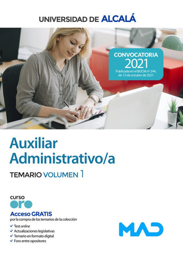 Libro Auxiliar Administrativo De La Universidad De Alcala...