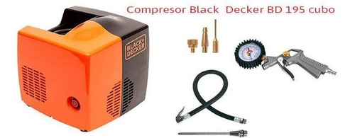 Imagen 1 de 2 de Compresor De Aire Black Decker Cubo Bd195 1,5hp Sin Aceite