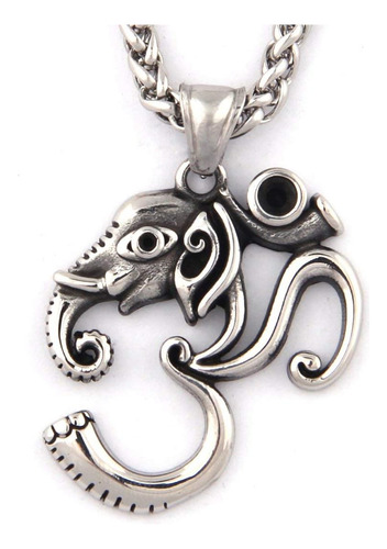 Gungneer Ohm Ganesha Collar Elefante Hindú Dios De La Cadena