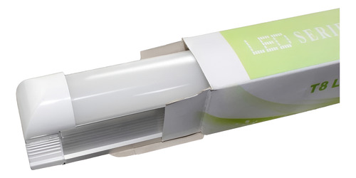Tubo Led Con Base Canoa 18w T8 120cm Luz Fria / 003071
