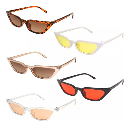 5 Pack Lentes De Sol Cat Eye Uv400 || Marine Glasses