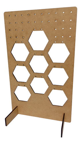Exhibidor De Aretes Organizador Bisutería Joyería 31cm Mdf