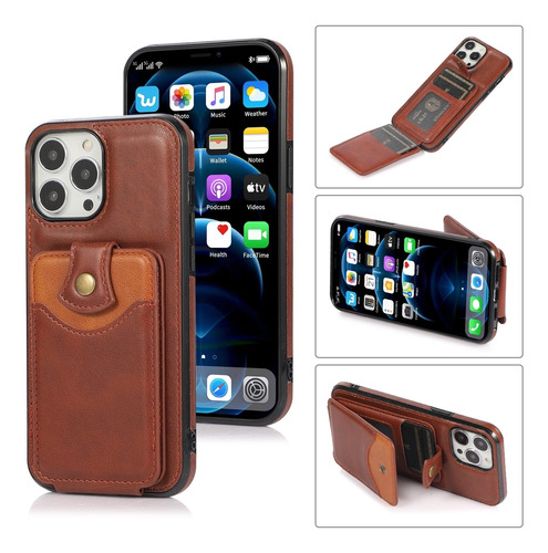 Funda De Teléfono Con Bolsa De Billetera Para iPhone 13 Pro