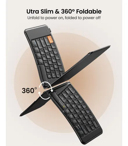 Combo Teclado Mouse Plegable Protoarc Xkm03 Ergonómico