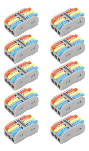 10 Uds Conector De Conductor De Cable Mini Palanca Tuerca 3