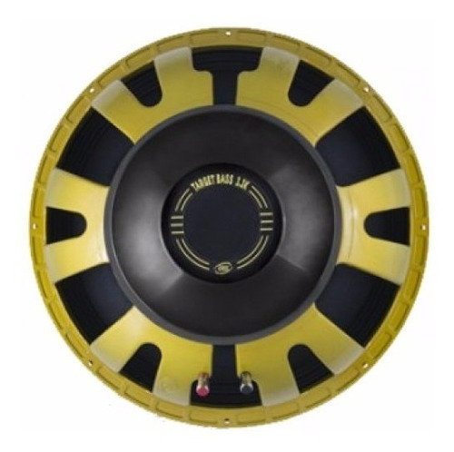 Subwoofer Eros E-18 Target Bass 3.3k 18 Pol. 1650w 4 Ohms Cor Preto e amarelo