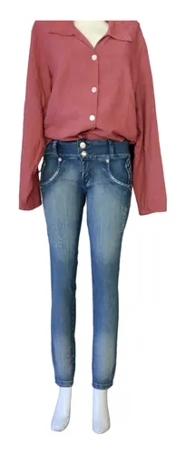 Pantalon con cierre discount atras