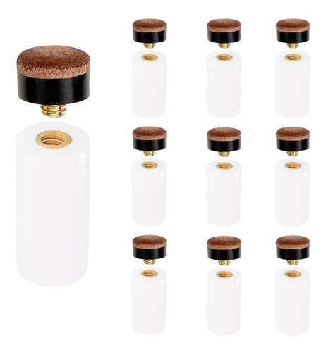 Imagen 2 de 4 de Puntas Atornillables Con Casquillo Para Taco D Billar 11mm