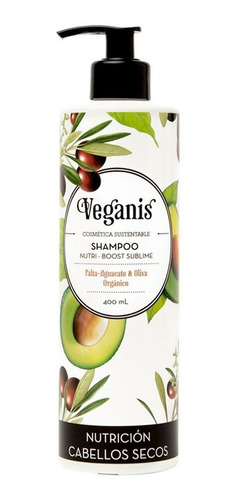 Veganis Shampoo Palta-aguacate & Oliva Orgánico 400ml