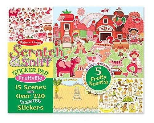 Melissa & Doug Scratch Y Sniff Sticker Pad: Fruitville -