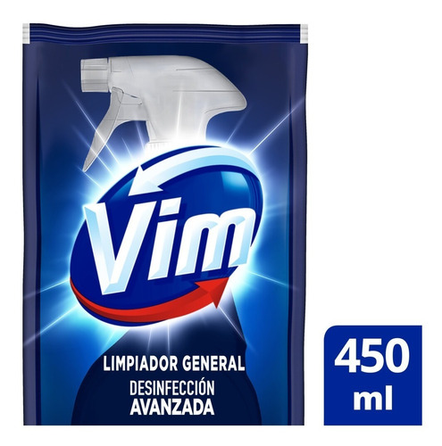 Limpiador Liquido Vim Desinfección Avanzada Doypack 450 Ml