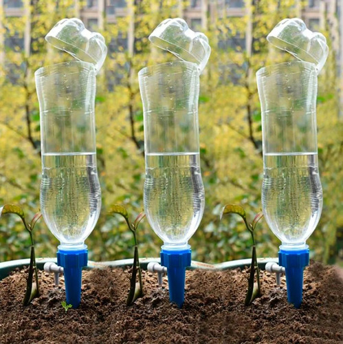 Imagem 2 de 7 de Kit 12 Gotejador Irrigador Acoplável Garrafa Planta Flores
