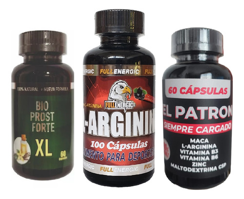 Bioprost Xl, L-arginina, El Patron  Pack 3 Agrand Pn