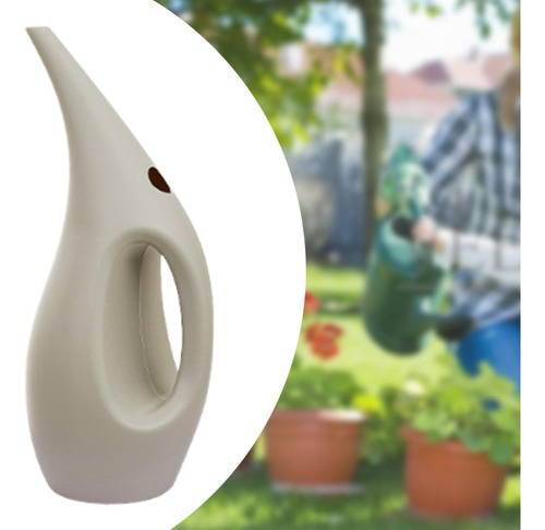Riego Lata De Riego Maceta Moderna Larga 1.5l Gris Claro