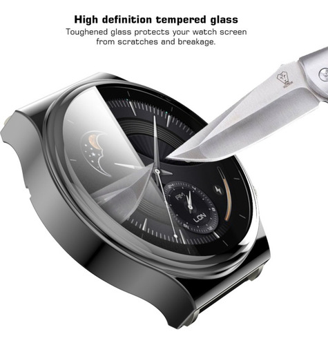 Funda Protectora De Tpu Gris Para Huawei Watch Gt 2 Pro