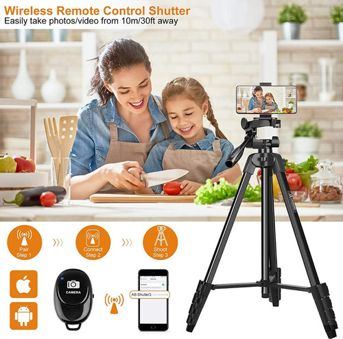 Imagen 5 de 10 de Tripode Profesional Neewer 137 Cm Para Camaras Con Control