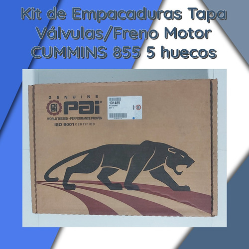 Kit De Empacaduras Tapa Válvulas/freno De Motor Cummins 855 