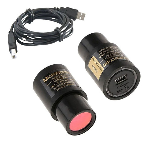 Microscópio Binocular P/ Escolas, Laboratórios + Câmera 2mp