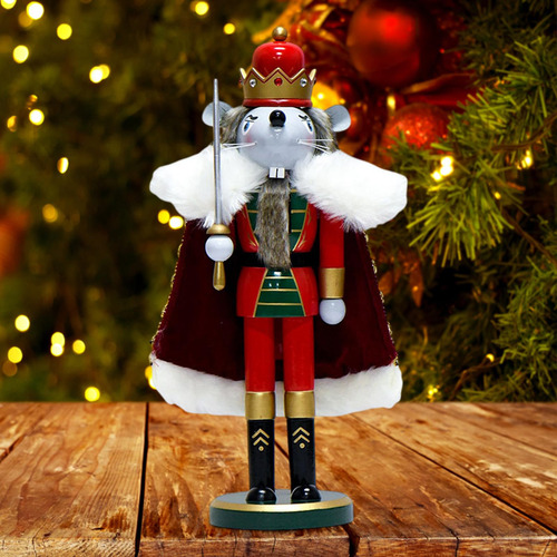 Figura De Cascanueces De Navidad, Adorno Artesanal Para