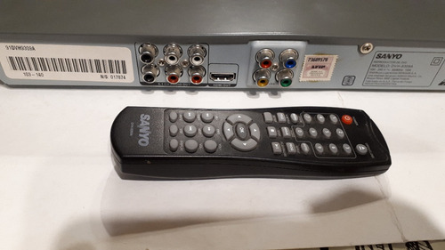 Reproductor Dvd Sanyo Modelo 9309a