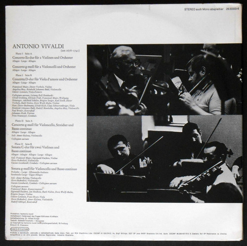 2 Lp Vivaldi Collegium Aureum Venezianische Konzerte Vinil (Usado)