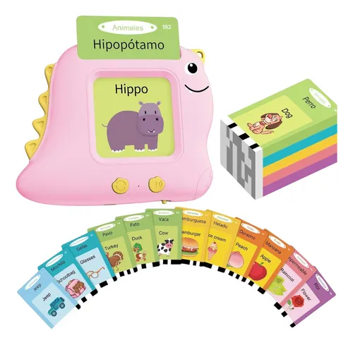 Tarjetas Aprendizaje Lectura Español Ingles Palabras Parlant