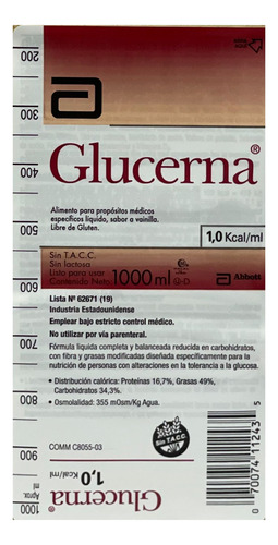 Glucerna 1.0 Kcal  1 Caja De 8 Unidades Vto 07/24