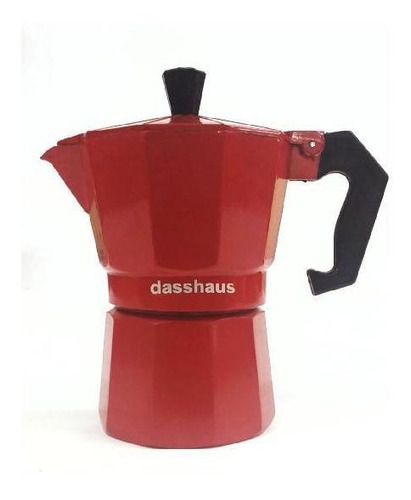 Cafeteira Italiana 03 Cafes Vermelha Dasshaus