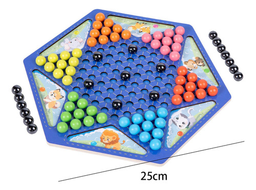 Wooden Chinese Checkers Magnetic Chess Game 2 In 1 For Kids