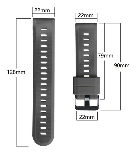 Imagen 7 de 7 de Malla Para Garmin Fenix 20 22 Y 26mm