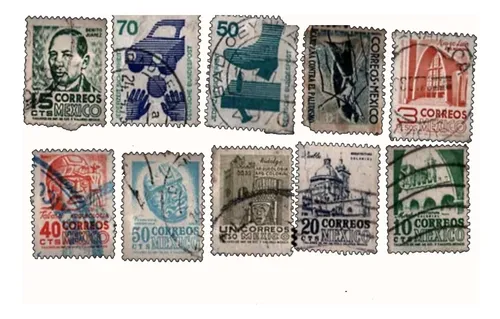 comprar Sellos Postales  Estampillas  Mexico  T 316  10 Piezas