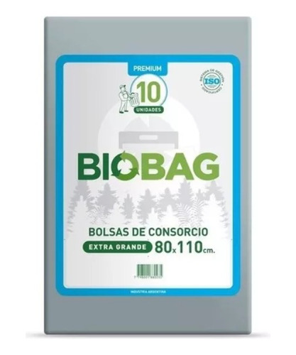Bolsa Residuo Negra Bio Bag 80x110 X 10 Unid
