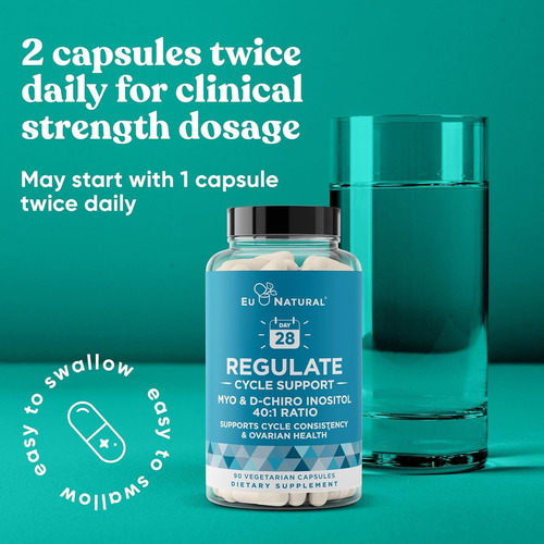 Eu Natural Regulate Cycle Support Myo Dchiro Inositol 90 Cáp