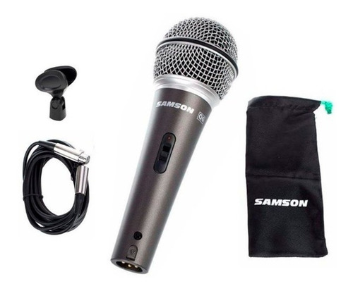 Micrófono Dinámico Samson Q6 + Funda Cable Y Pipeta